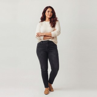 Jeans Skinny Negro Talla Grande Mujer