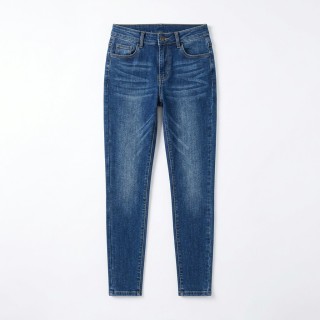 Jeans Skinny Termal Talla Grande Azul Mujer