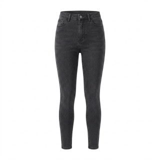 Jeans Skinny Gris Oscuro Mujer