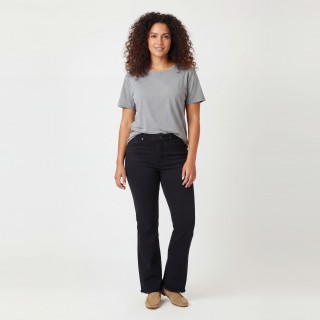 Jeans Flare Negro Push-Up Mujer