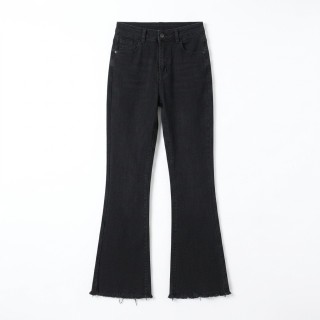 Jeans Flare Negro Push-Up Mujer
