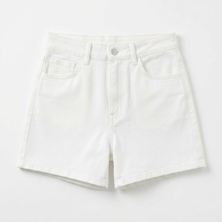 Shorts Vaqueros Blancos Mujer Cintura Alta