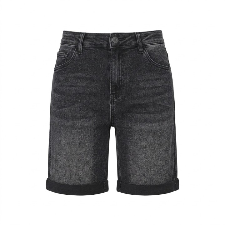Shorts Vaqueros Negros Talla Grande Mujer