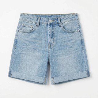 Shorts Vaqueros Azul Claro Talla Grande Mujer