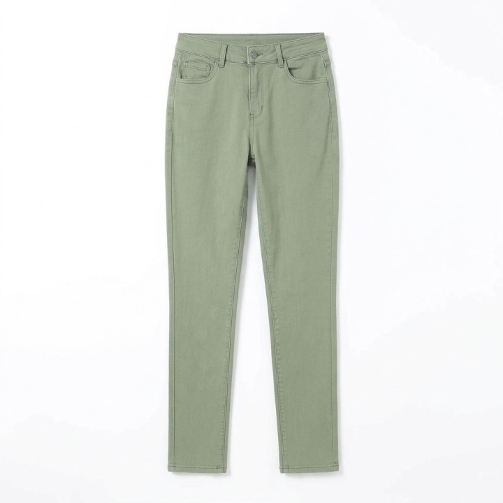 Pantalón Ajustado Push Up Mujer Verde Talla Grande