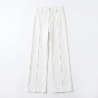 Jeans Wide Leg Mujer Blanco Algodón Wide Leg