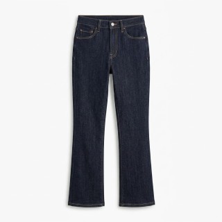 Jeans Rectos Bota Mujer Vaquero Oscuro Talla Grande