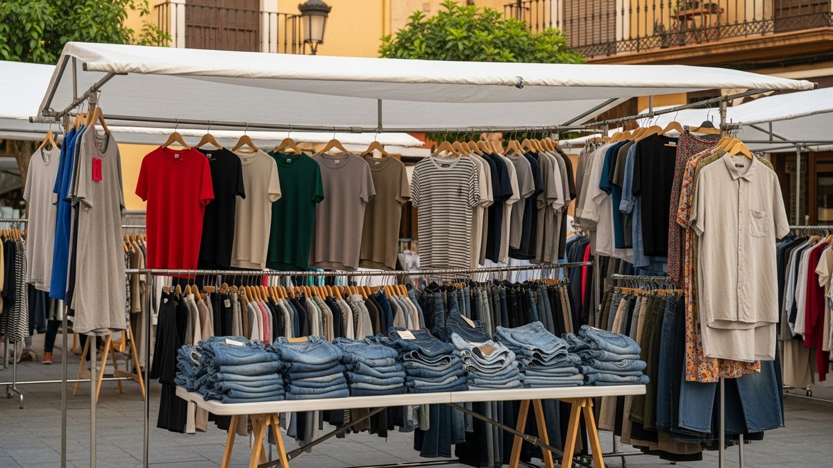 Cómo presentar la ropa en tu puesto de mercadillo para vender más